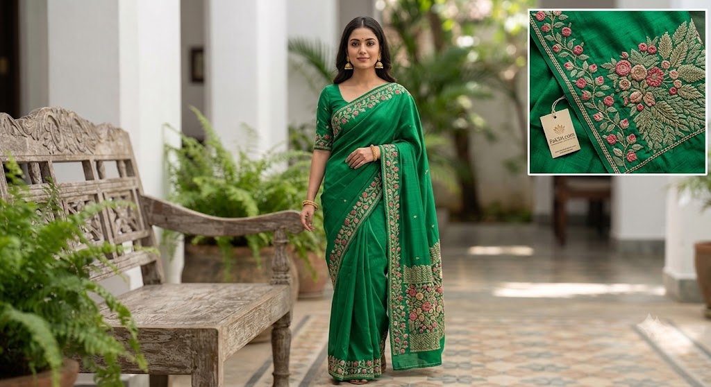 Hand Embroidered Saree Collection