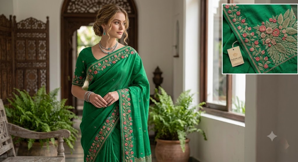 Hand Embroidered Saree Collection